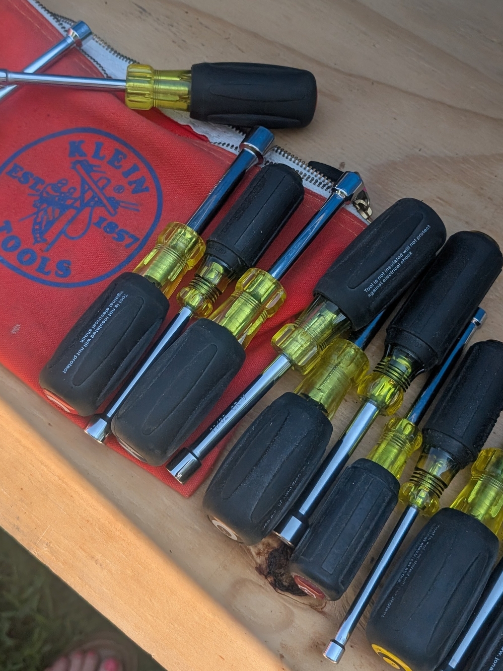 Klein Tools Nut Drivers 13 piece set with canvas bag